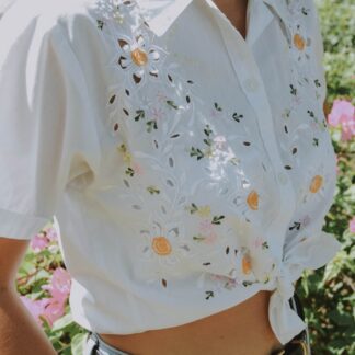 Silk Ruffle Blouse